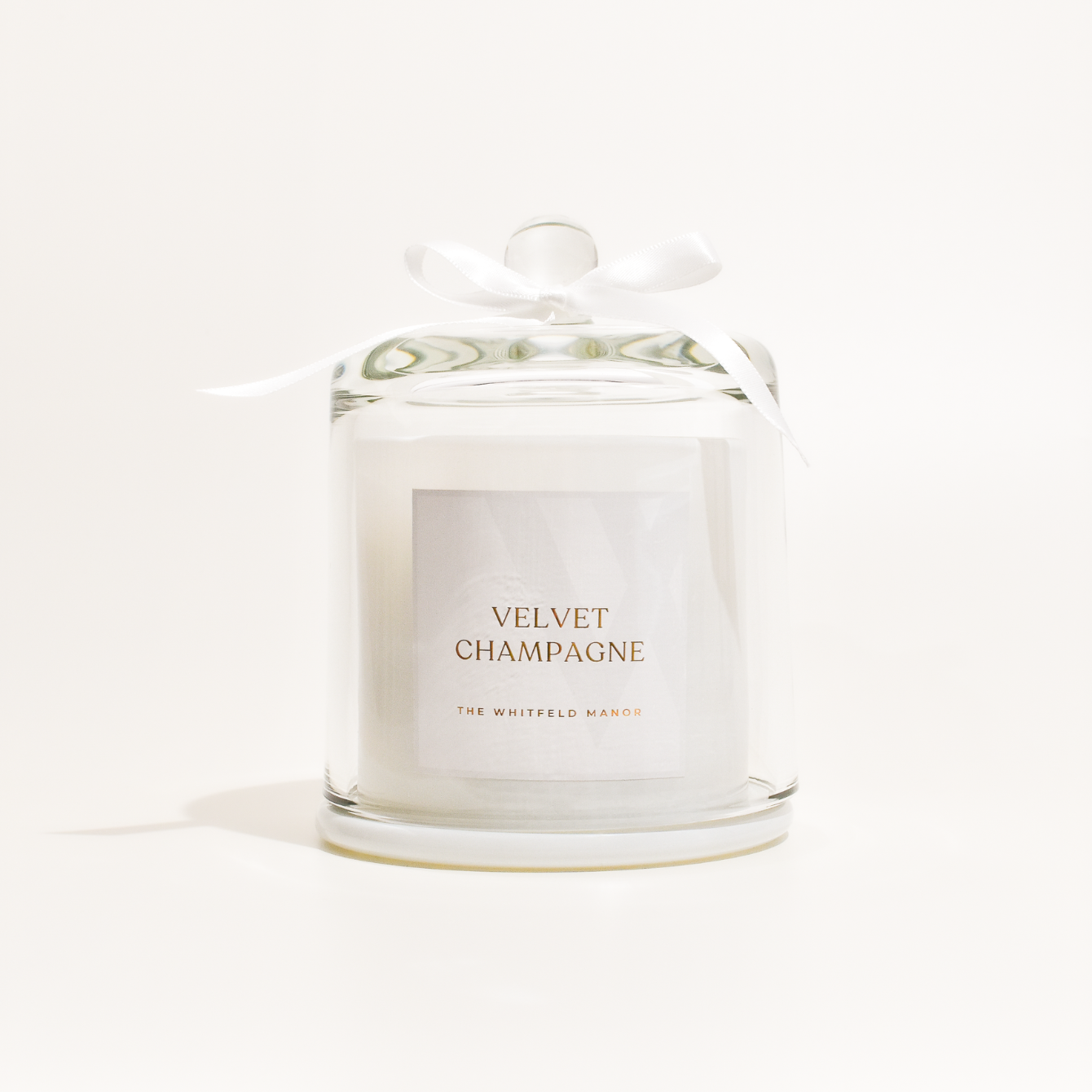 Velvet champagne candle