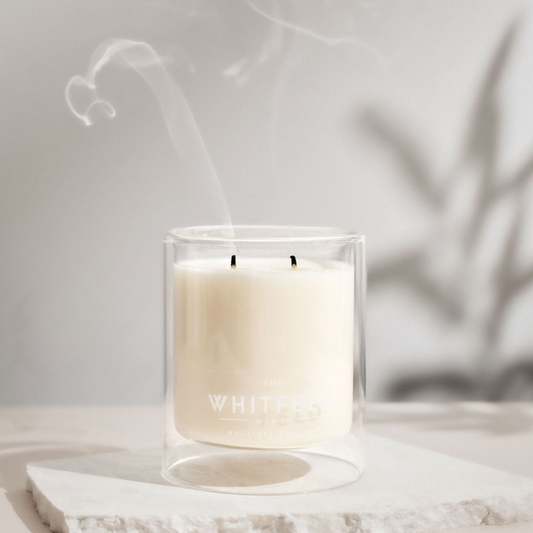 White orchid and lily candle (discontinued)