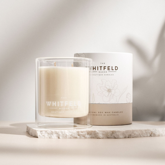 White patchouli and cedar (Black Opium*) candle (discontinued)